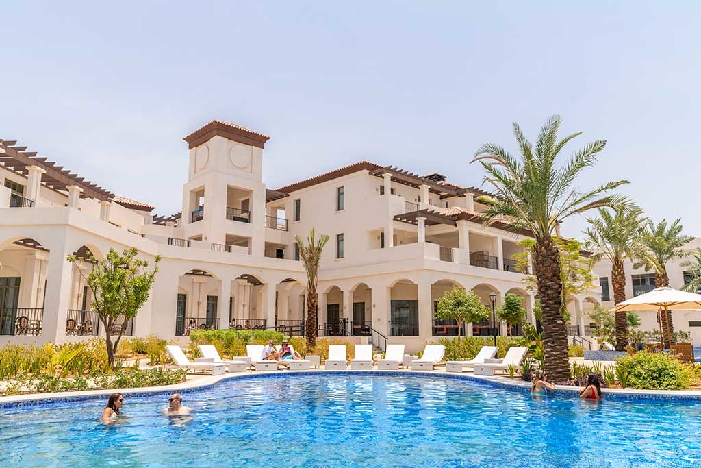 interconnected pools at the heart of Antara