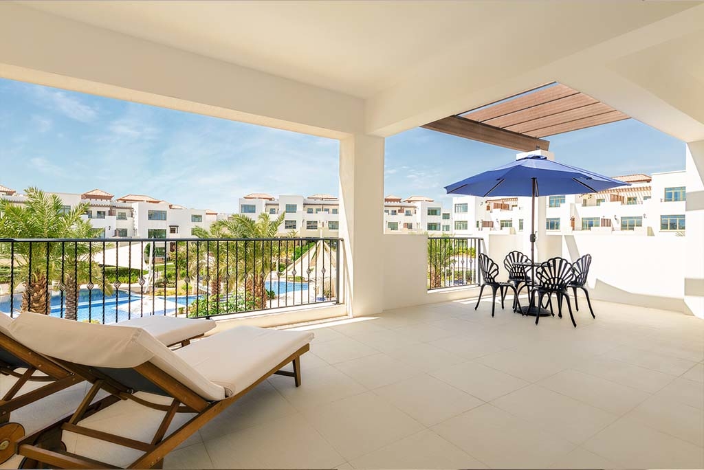 Garden and pool views