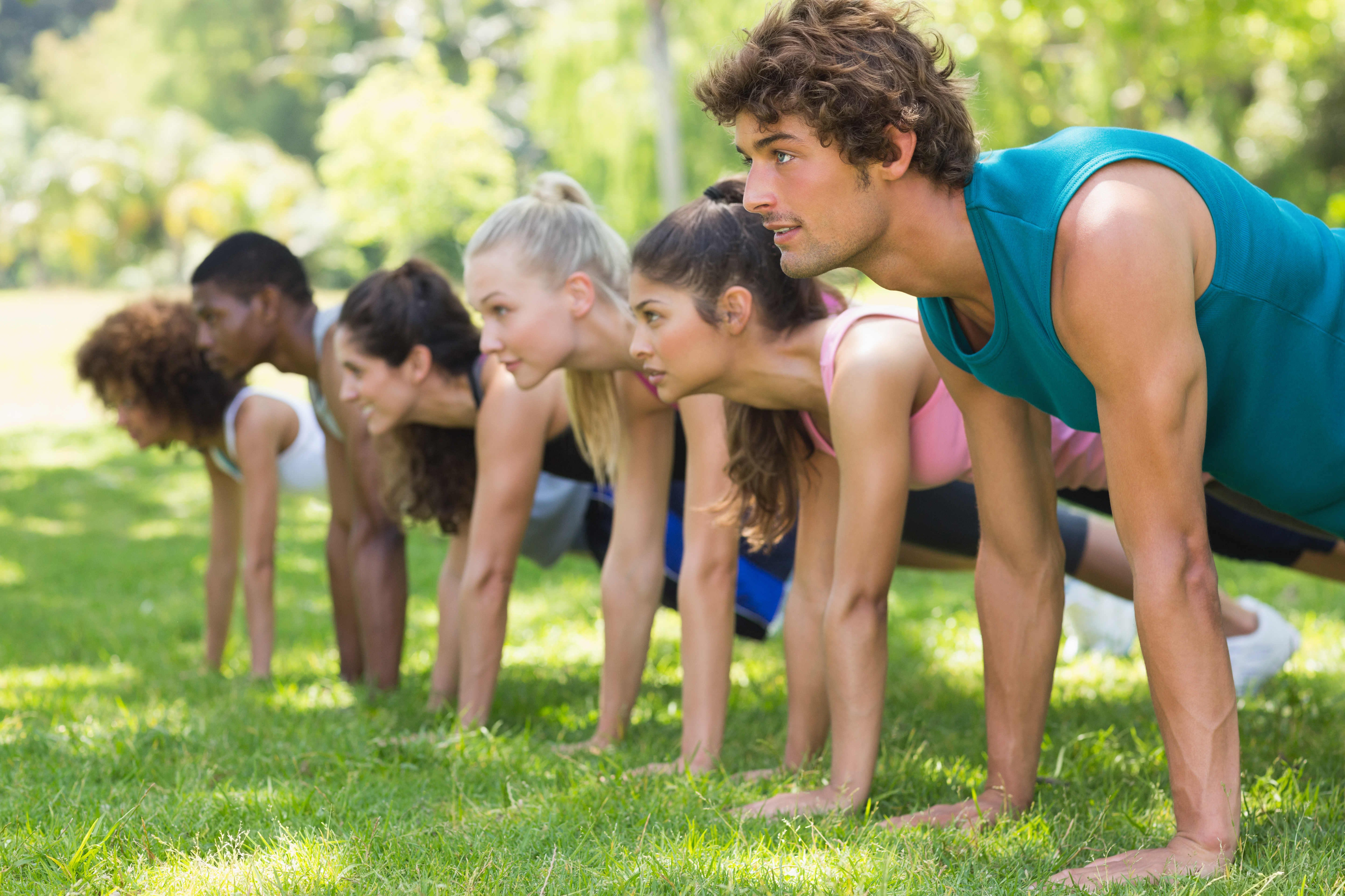 Shutterstock image of people exercising